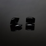 Aston Martin Squared Cufflinks // Black +Black