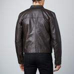 Modern Biker Jacket // Dark Brown (XL)