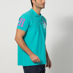 Mesut Short-Sleeve Polo // Turquoise (M)