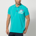 Mesut Short-Sleeve Polo // Turquoise (M)