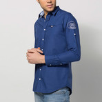 Jerome Long-Sleeve Shirt // Navy Blue (M)