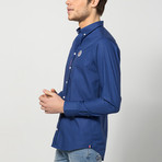 Sami Long-Sleeve Shirt // Navy Blue (2XL)