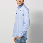 Andre Long-Sleeve Shirt // Light Blue (S)