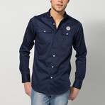 Andre Long-Sleeve Shirt // Navy Blue (2XL)