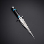 Damascus Turquoise Stiletto Queen Dagger