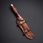 Damascus Red Turquoise Bowie