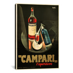 Campari Aperitivo Advertising Vintage Poster // Marcello Nizzoli (12"W x 18"H x 0.75"D)