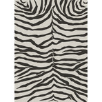 Washable Rug + Nonslip Pad // Zebra Safari Black