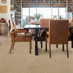 Washable Rug + Nonslip Pad // Solid Chenille Natural