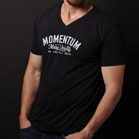 We Are All Smith // Momentum V-Neck T-Shirt // Black (S)