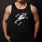 We Are All Smith // Save My Soul V-Neck Tank // White (M)