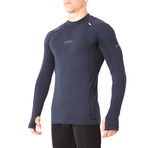 Iron-ic // Thumb Hole Athletic Shirt // Blue (XL)