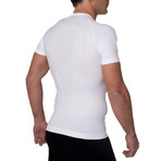 Iron-ic // Short-Sleeve Athletic Shirt // White (M)