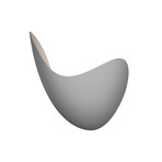 Waveforms LED Sconce (Right // Dove Grey)
