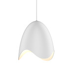 Waveforms Small Bell LED Pendant (Satin White)