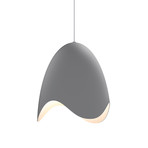 Waveforms Small Bell LED Pendant (Satin White)