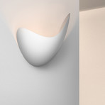 Waveforms LED Sconce (Left // Dove Grey)