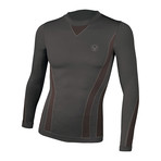 Vivasport // Long-Sleeve V-Neck Athletic Shirt // Black (L/XL)