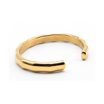 Polygon Bangle // Gold (7" Wrist)