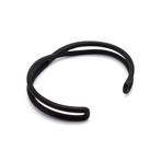 Twisted Bangle // Matte Black (7" Wrist)