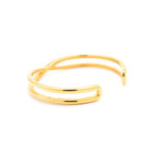 Twisted Bangle // Gold (7" Wrist)