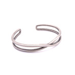 Infinity Bangle // Silver (7" Wrist)