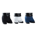 Boxer Briefs // Classic Black + Classic White + Navy Blue // Pack of 3 (S)