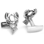 Deer Cufflinks // Silver