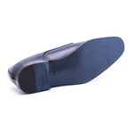 Damat Textured Plain-Toe Derby // Navy (Euro: 39)