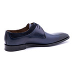 Damat Textured Plain-Toe Derby // Navy (Euro: 39)