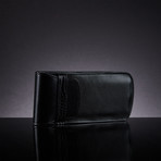 Tab Cigar Case // Genuine Alligator Detail (Black)