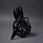 Galatine 7 Piece Set + Black Diamond XL Knife Block