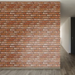 Realistic Brick Removable Wallpaper (2'W x 4'H)