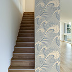 Waves of Chic Removable Wallpaper (2'W x 4'H)