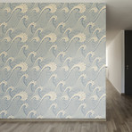 Waves of Chic Removable Wallpaper (2'W x 4'H)