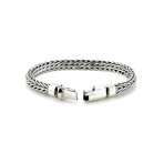 Sterling Silver Interlocking Braid Bracelet // Silver (7.5")