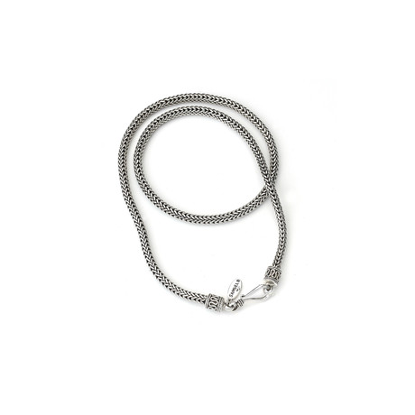 Sterling Silver Braided Chain // Silver