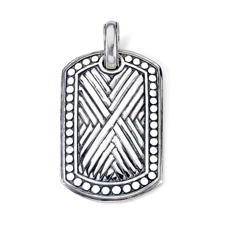 Sterling Silver "X" Pendant // Silver