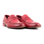 Contrast Stitch Penny Loafer // Bordeaux (Euro: 41)