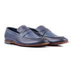 Contrast Stitch Penny Loafer // Navy (Euro: 43)