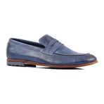 Contrast Stitch Penny Loafer // Navy (Euro: 43)