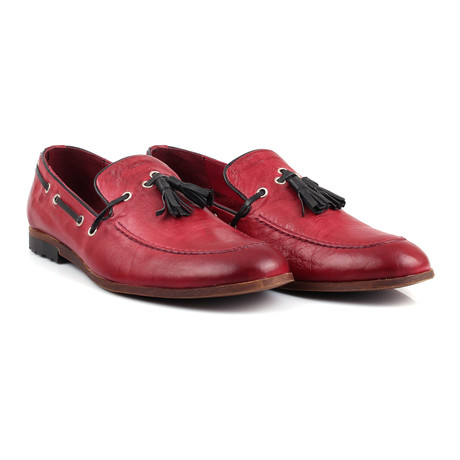 Contrast Tassel Loafer // Bordeaux (Euro: 40)