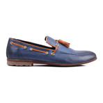 Contrast Tassel Loafer // Navy (Euro: 44)