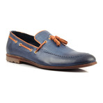Contrast Tassel Loafer // Navy (Euro: 44)