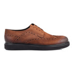 Perforated Wingtip Platform Derby // Tobacco (Euro: 41)
