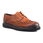 Perforated Wingtip Platform Derby // Tobacco (Euro: 41)