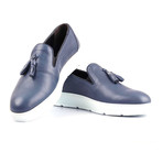 Tassel Smoking Slipper Platform Sneaker // Navy (Euro: 41)