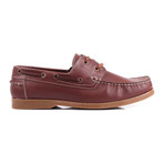 Contrast Stitch Laced Boat Shoe // Brown (Euro: 43)