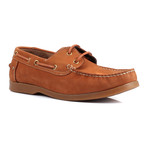 Contrast Stitch Laced Boat Shoe // Tobacco (Euro: 43)
