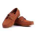 Contrast Stitch Laced Boat Shoe // Tobacco (Euro: 43)